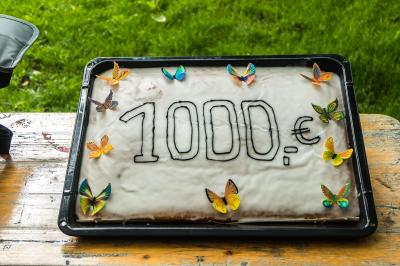 leckerer Kuchen - 1000€ Spende